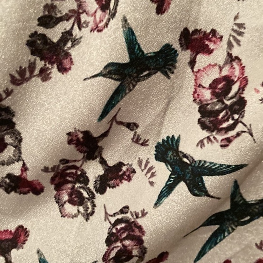 Gray Bird and Flower Dress - Picture 6 of 10